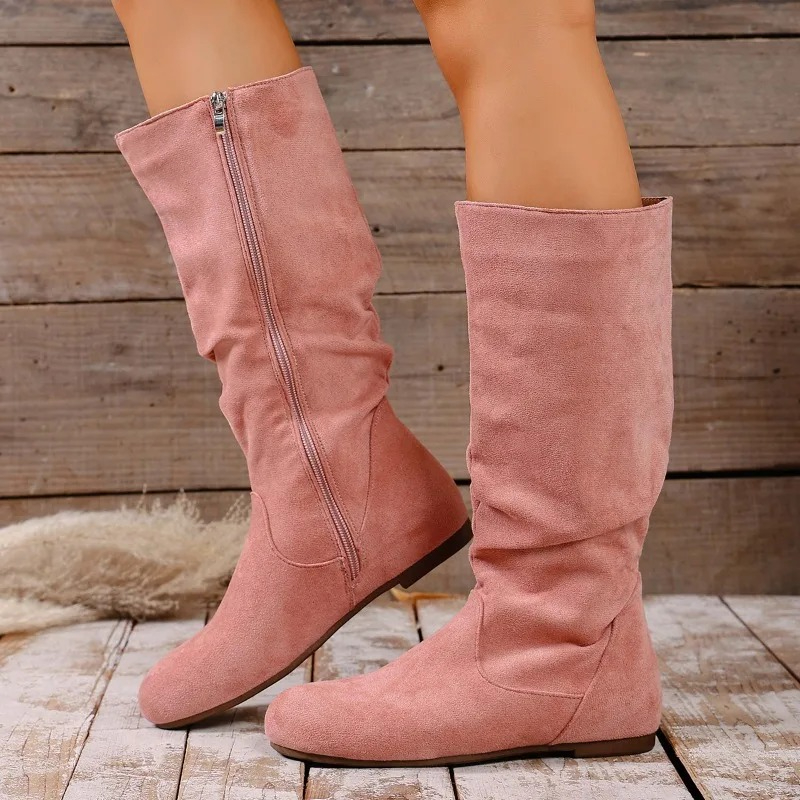Winter Fashion Women Boots - 2025 Winter New Fashionable Side Zipper