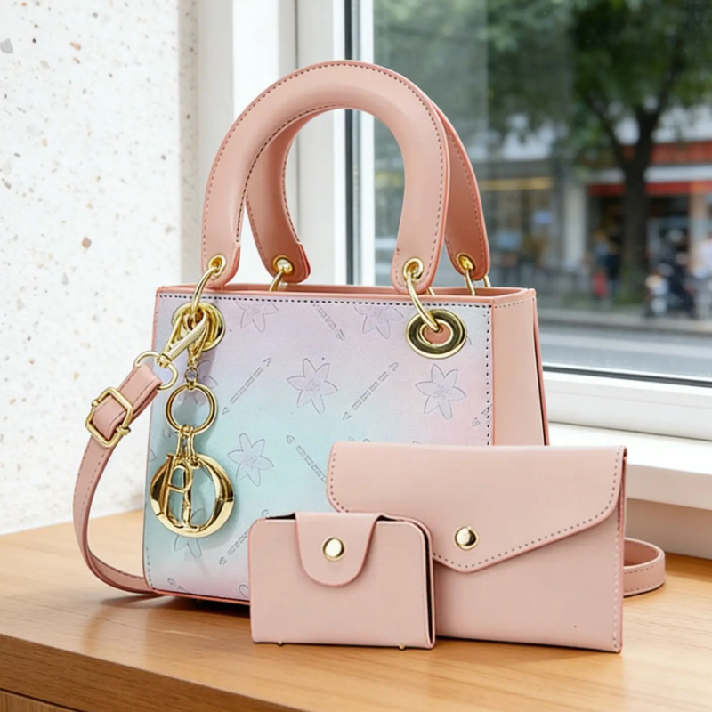 Crossbody Bag Women - Gradient Printed Crossbody Shoulder Bag Set,