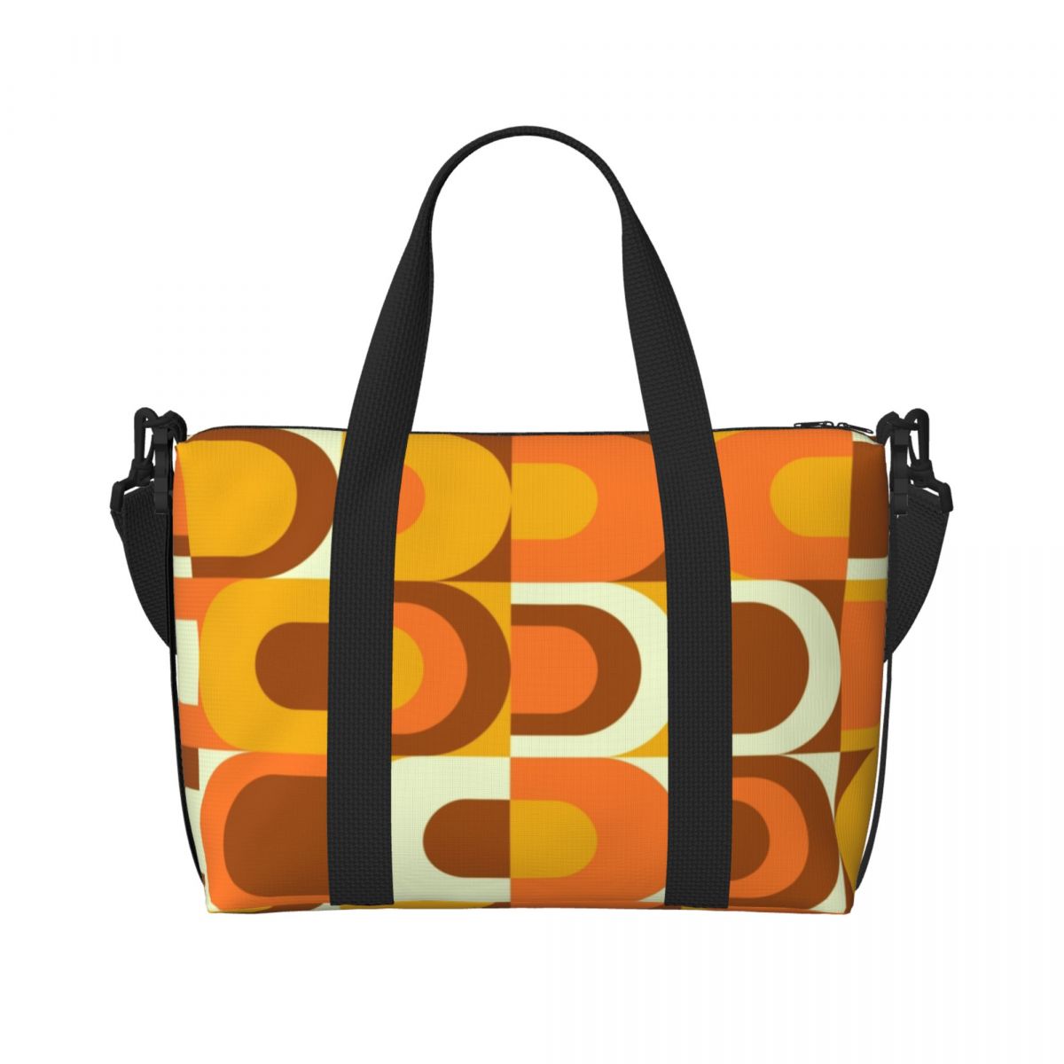 Women'S Fashion In The 70S - Custom 70s Pattern Inustrial In Orange
