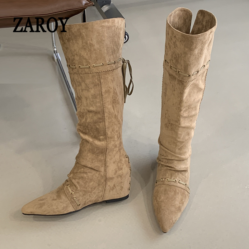 Winter Fashion Women Boots - ZAROY Winter Women Boots Fashion Drawstring