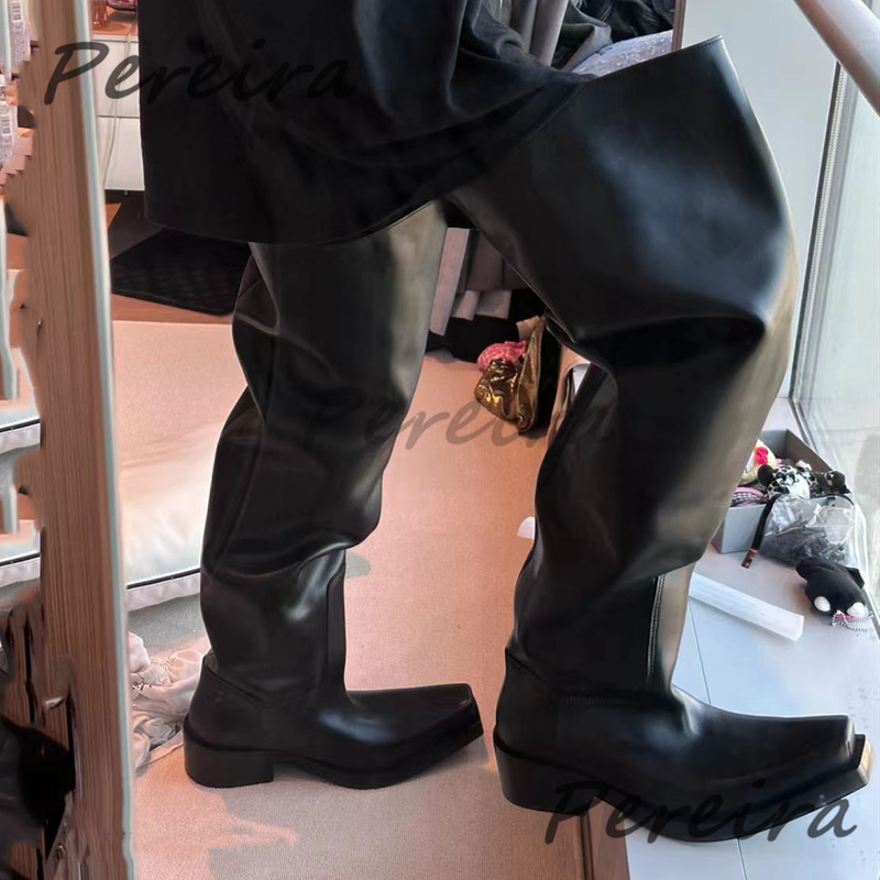 Women'S Fashion Riding Boots - Thick Soled Over The Knee Boots
