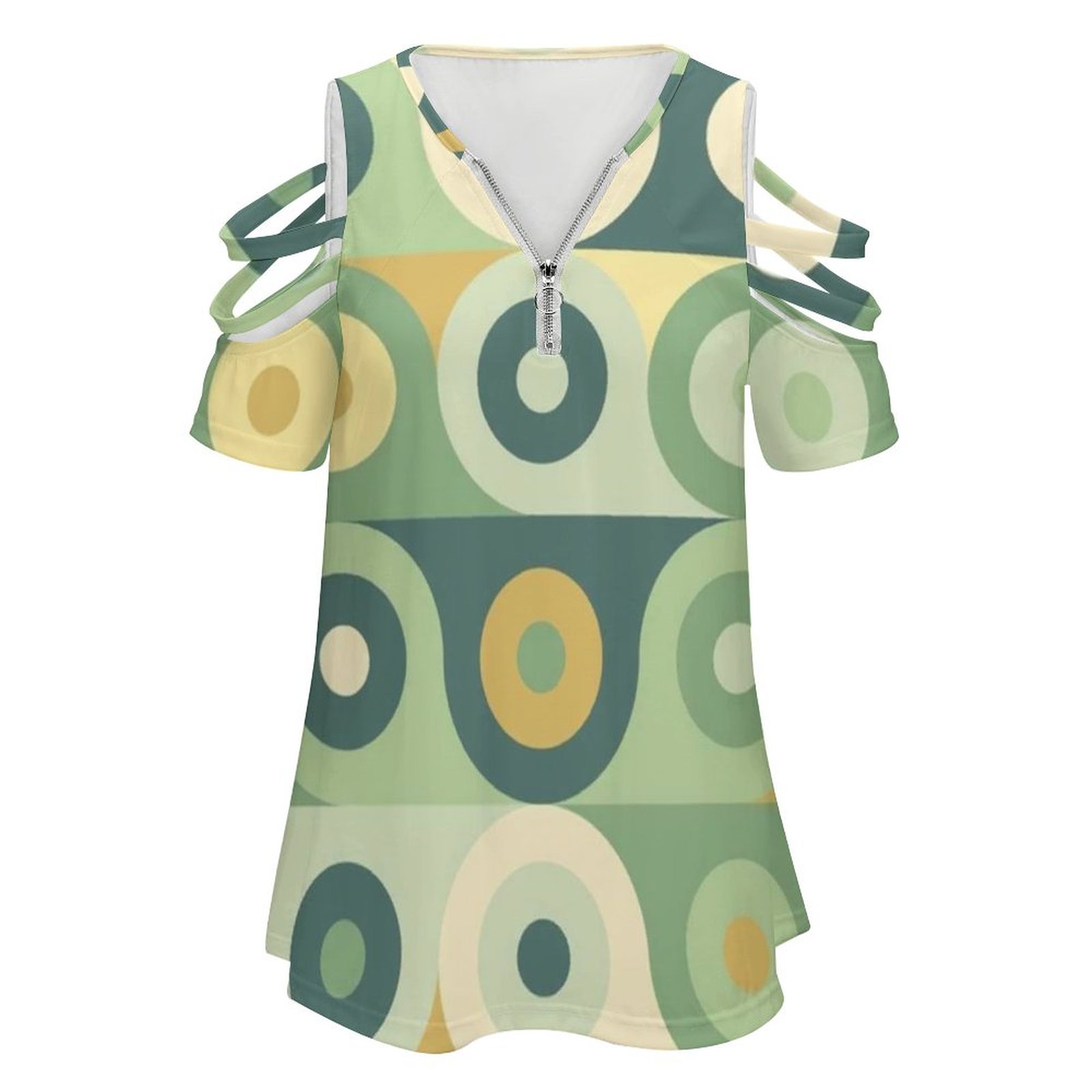 Groovy 70's Pattern Women Zipp - Women'S Fashion In The 70S ulasan dan harga
