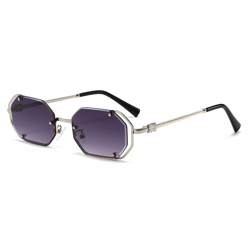 Polygonal metal sunglasses ret - Women Fashion Pose ulasan dan harga