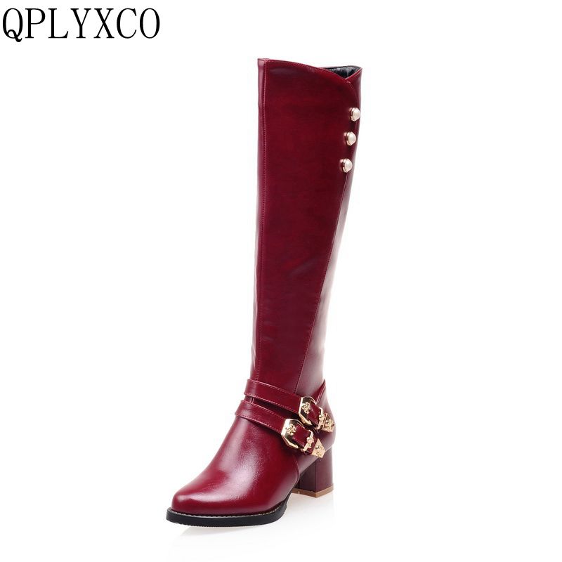 QPLYXCO 2018 fashion Super Sma - Women'S Fashion Riding Boots ulasan dan harga