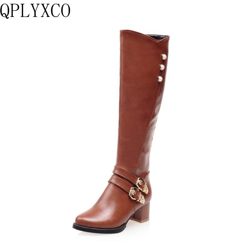QPLYXCO 2018 fashion Super Sma - Women'S Fashion Riding Boots ulasan dan harga