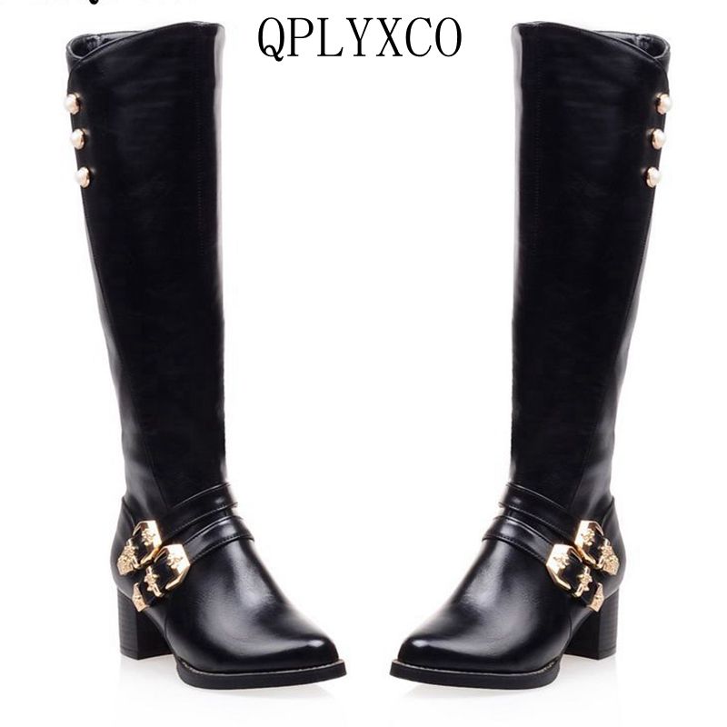 QPLYXCO 2018 fashion Super Sma - Women'S Fashion Riding Boots ulasan dan harga