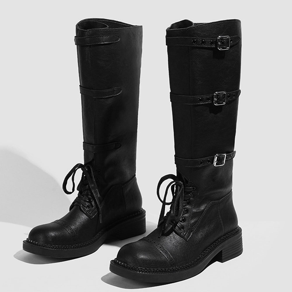 Women's Knee High Boots Vintag - Women'S Fashion Riding Boots ulasan dan harga