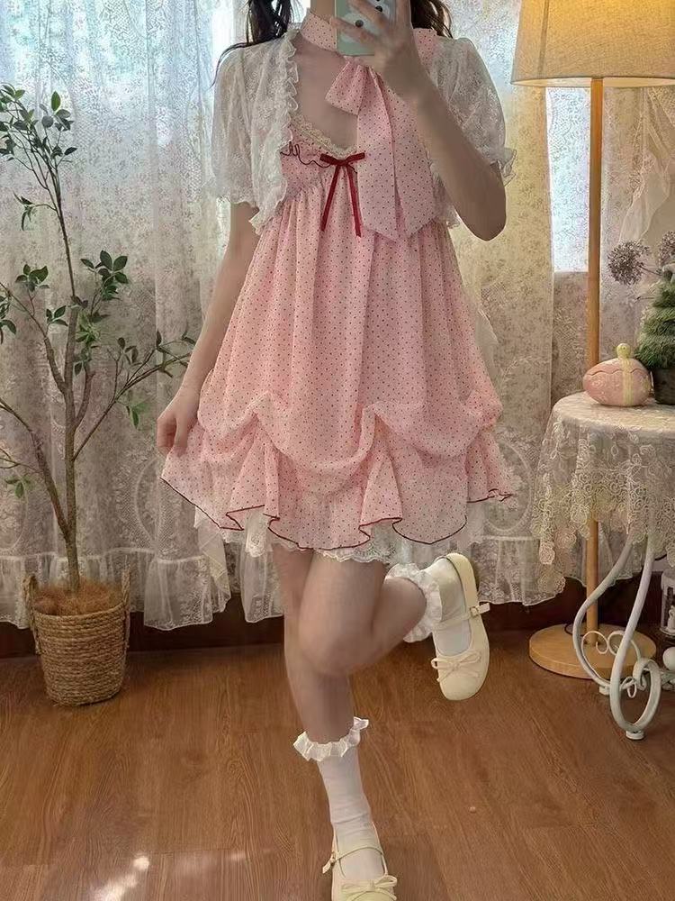 Japanese Fashion Sweet Cute 2  - Ruched Dress Mini ulasan dan harga
