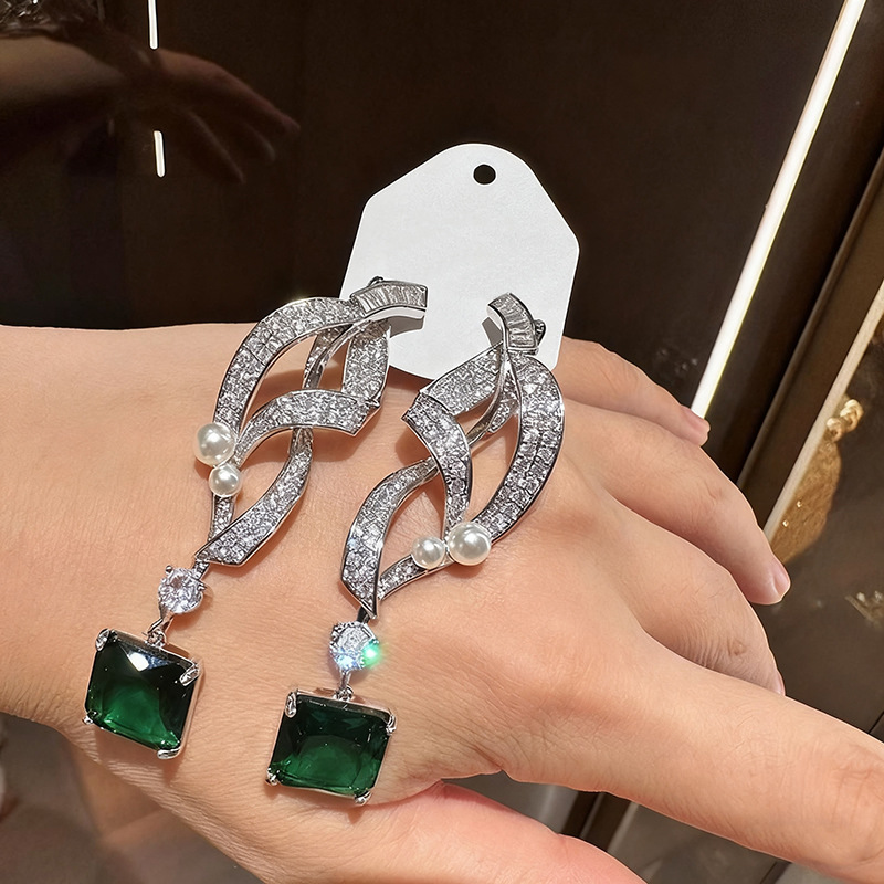 Retro Luxury Emerald Square Di - Women'S Fashion Magazine ulasan dan harga