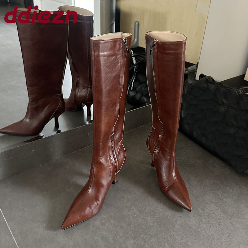 Fashion Pointed Toe Ladies Kne - Winter Fashion Women Boots ulasan dan harga