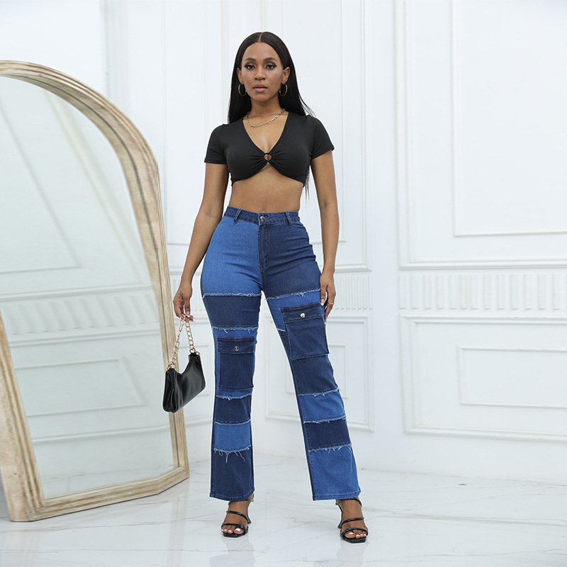 Utility Style Color Block Mult - Women'S Fashion Utility Pants ulasan dan harga