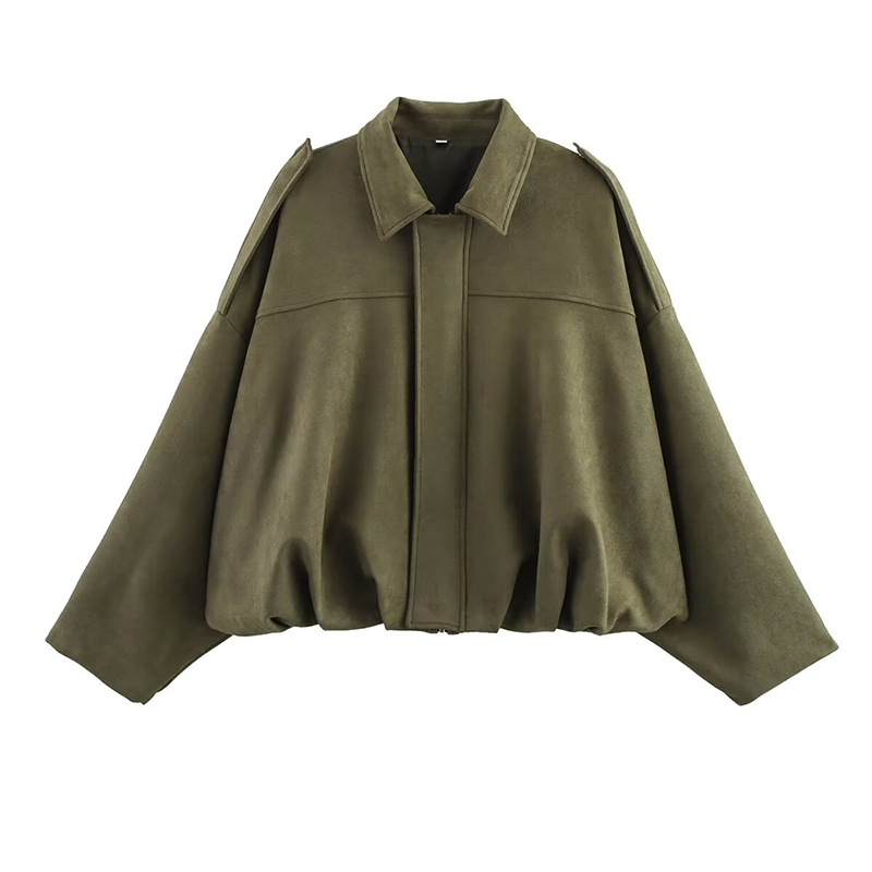 YENKYE New 2025 Women Suede Te - Women'S Fashion Bomber Jacket ulasan dan harga