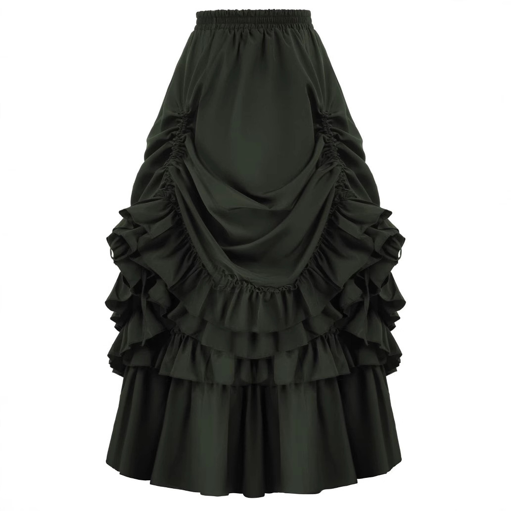 Retro Gothic Style Short Skirt - Women'S Fashion Renaissance Period ulasan dan harga