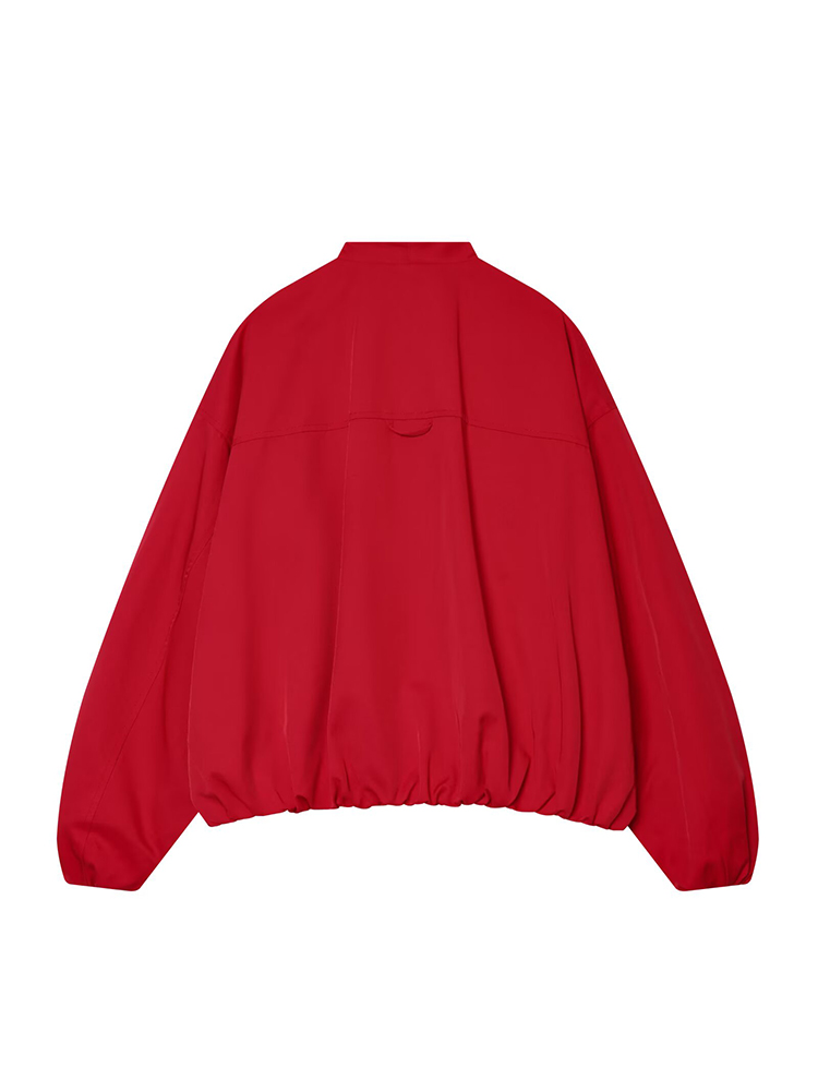 TFMLN Fashion Red Short Bomber - Women'S Fashion Bomber Jacket ulasan dan harga