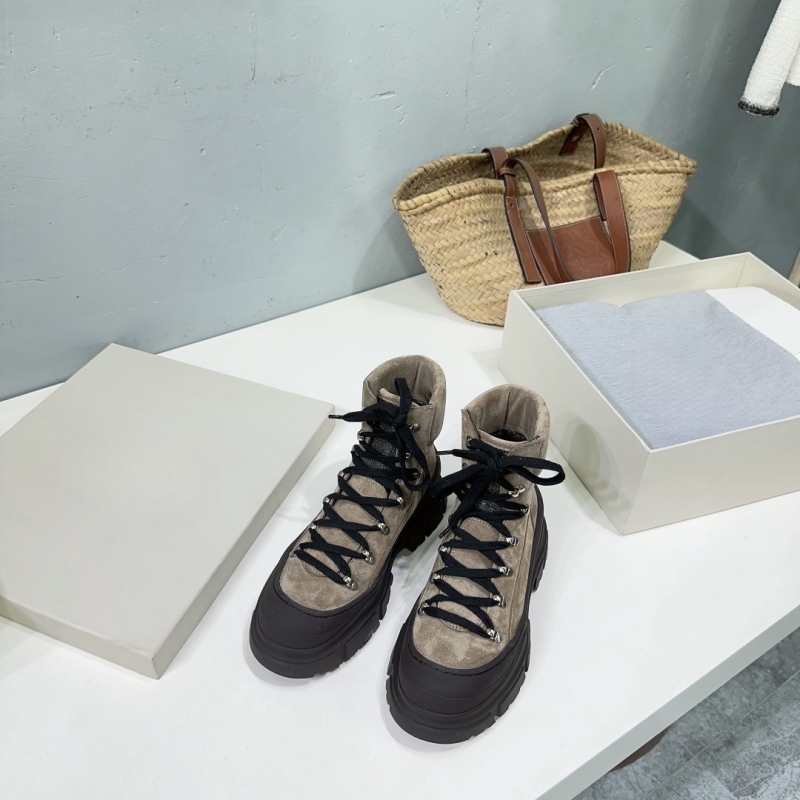 Autumn Winter new real leather - Women'S Fashion Hiking Boots ulasan dan harga