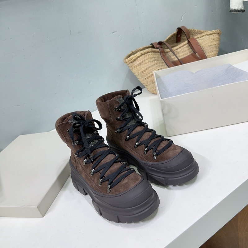 Autumn Winter new real leather - Women'S Fashion Hiking Boots ulasan dan harga