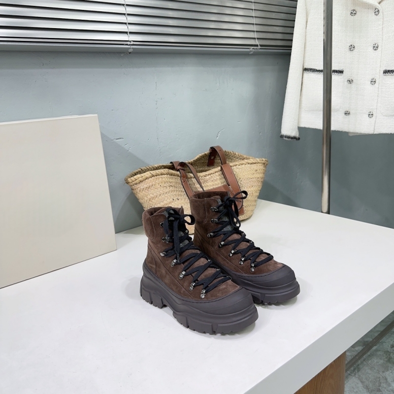 Autumn Winter new real leather - Women'S Fashion Hiking Boots ulasan dan harga