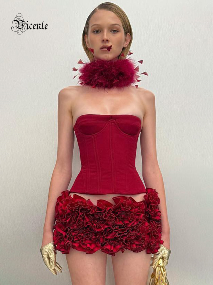 VC Christmas Dress Strapless R - Ruched Dress Mini ulasan dan harga