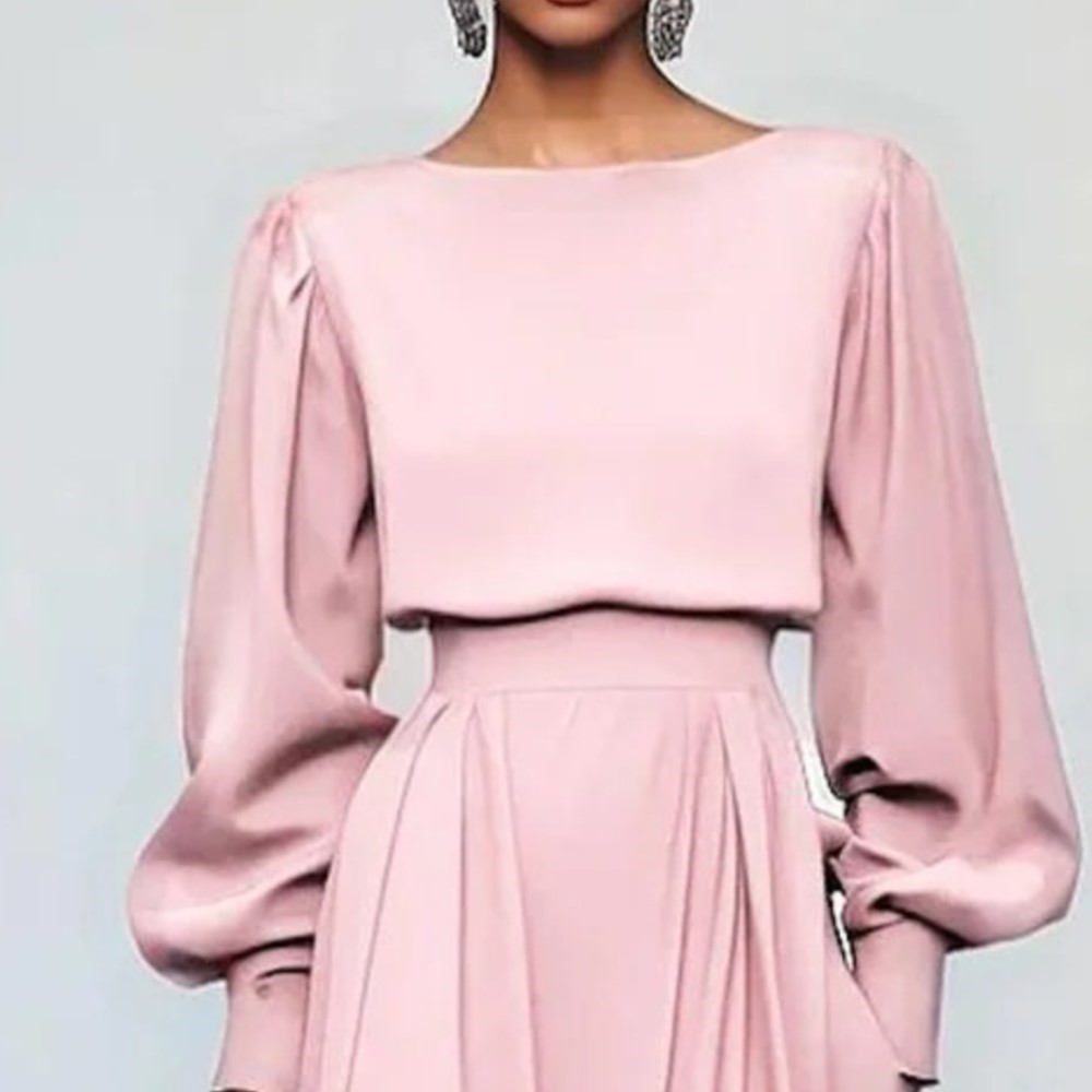 Elegant Women's Autumn Long-sl - Women Fashion Pose ulasan dan harga