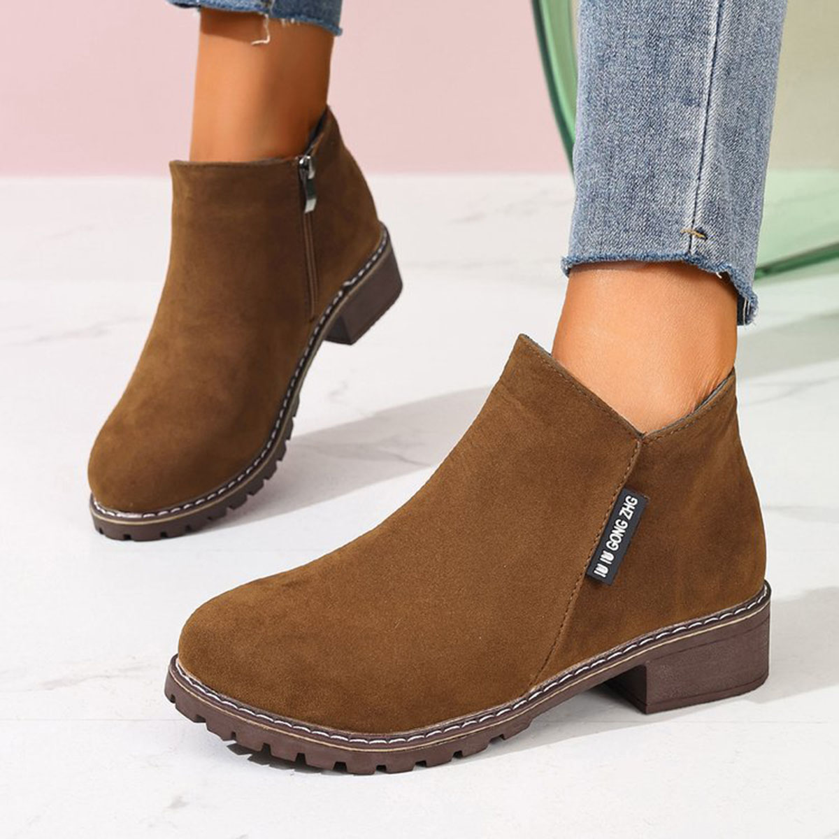 Women Autumn Winter Ankle Boot - Women'S Fashion Riding Boots ulasan dan harga