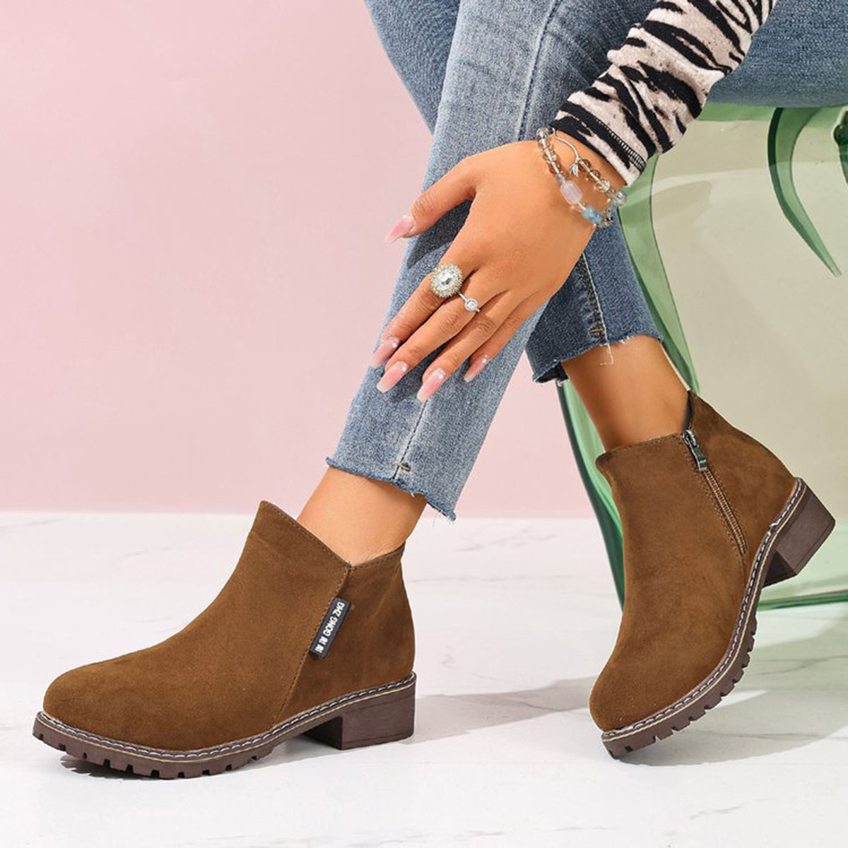 Women Autumn Winter Ankle Boot - Women'S Fashion Riding Boots ulasan dan harga