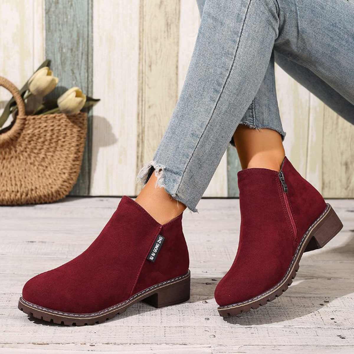 Women Autumn Winter Ankle Boot - Women'S Fashion Riding Boots ulasan dan harga
