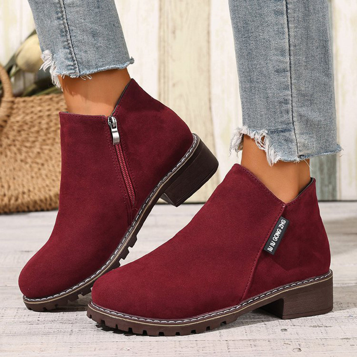 Women Autumn Winter Ankle Boot - Women'S Fashion Riding Boots ulasan dan harga
