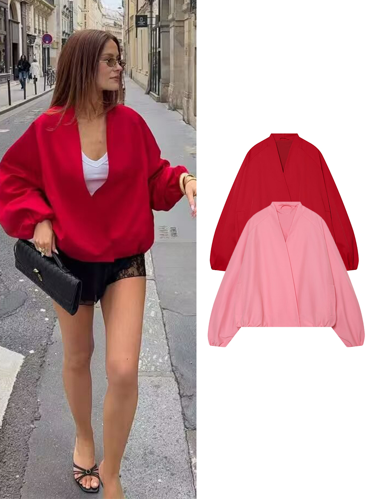 TFMLN Women Short Bomber Jacke - Women'S Fashion Bomber Jacket ulasan dan harga