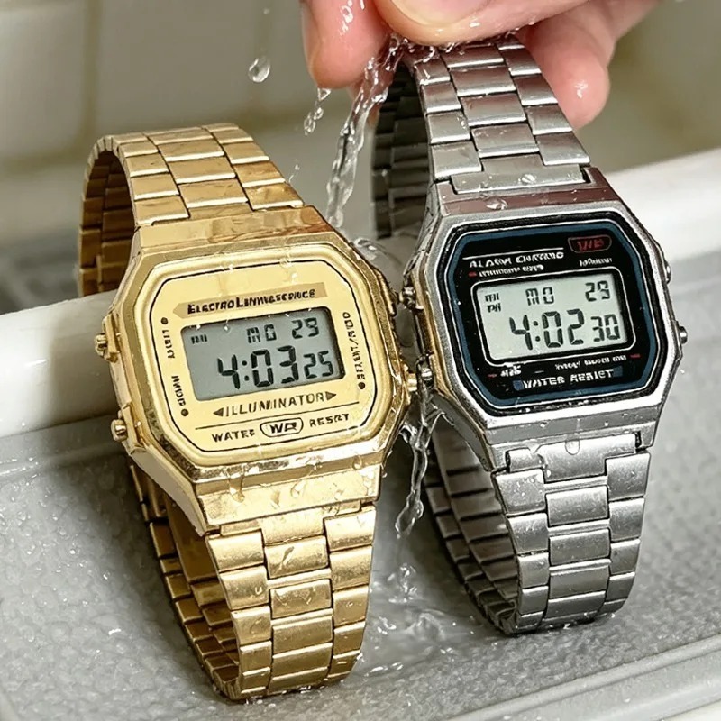 Luxury F91W Steel Band Watches - Women'S Fashion Digital Watch ulasan dan harga