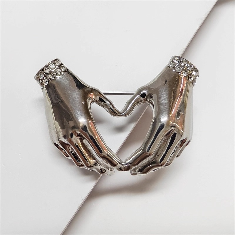 Chic Simple Rhinestone Love He - Women Fashion Pose ulasan dan harga