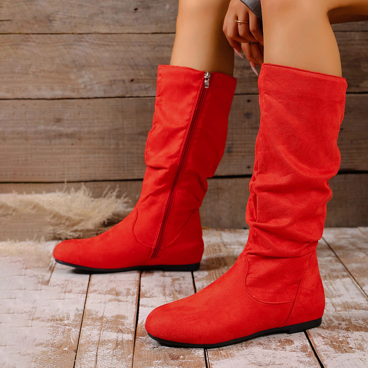 2026 New Fashion Round Toe Sue - Winter Fashion Women Boots ulasan dan harga