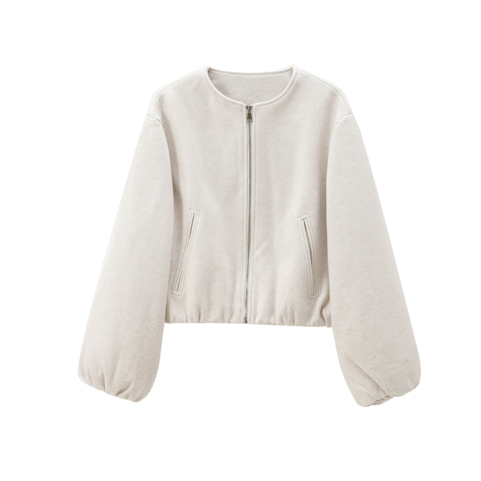 Retro Round Zipper Bomber Jack - Women'S Fashion Bomber Jacket ulasan dan harga
