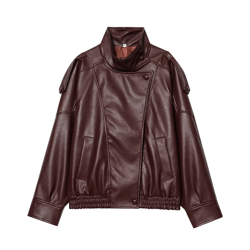MUJER Faux Leather Jackets for - Women'S Fashion Bomber Jacket ulasan dan harga
