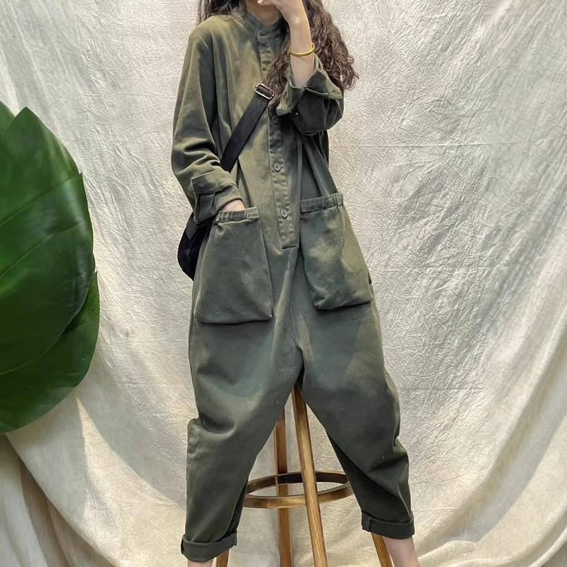Casual Women Jumpsuit Cargo Lo - Women'S Fashion Utility Pants ulasan dan harga