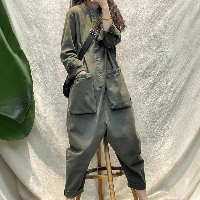 Casual Women Jumpsuit Cargo Lo - Women'S Fashion Utility Pants ulasan dan harga
