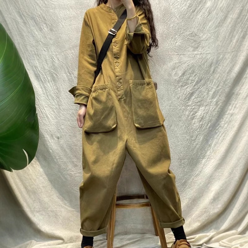 Casual Women Jumpsuit Cargo Lo - Women'S Fashion Utility Pants ulasan dan harga