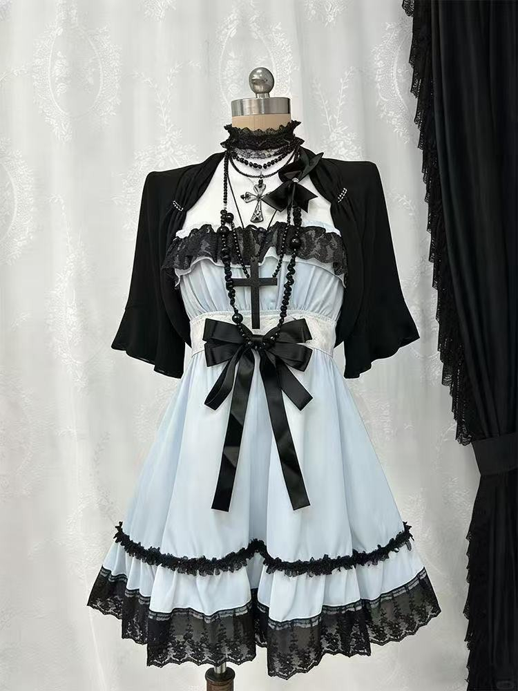 Gothic Punk Fashion Cute 2 Pie - Ruched Dress Mini ulasan dan harga