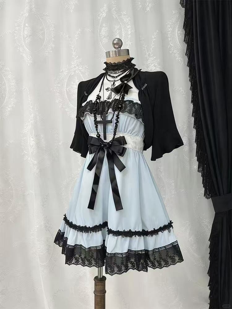 Gothic Punk Fashion Cute 2 Pie - Ruched Dress Mini ulasan dan harga