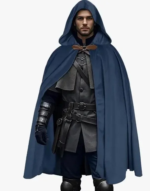 Men's Velvet Hooded Cloak Rena - Women'S Fashion Renaissance Period ulasan dan harga