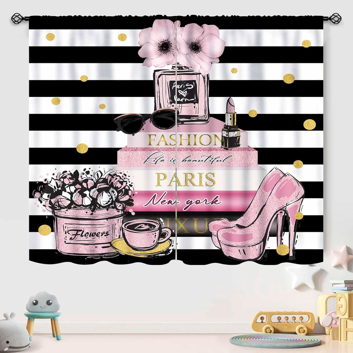 Pink Fashion Women Curtain for - Women'S Fashion Magazine ulasan dan harga