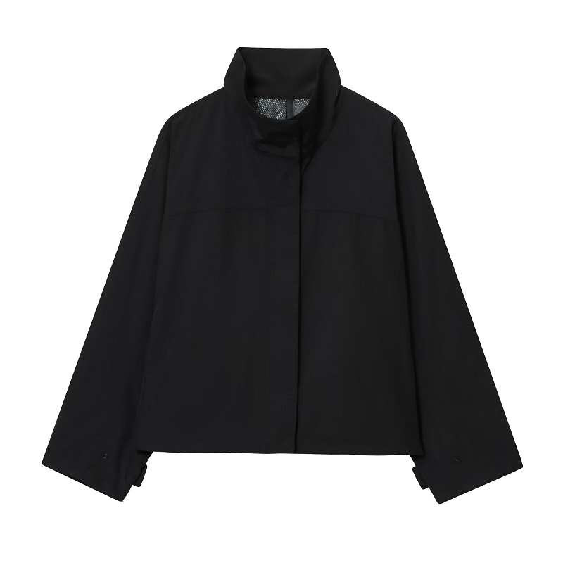 MUJER Black Windbreaker Woman  - Women'S Fashion Bomber Jacket ulasan dan harga