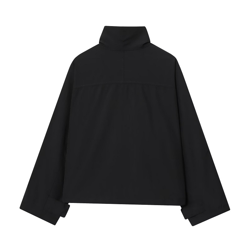 MUJER Black Windbreaker Woman  - Women'S Fashion Bomber Jacket ulasan dan harga