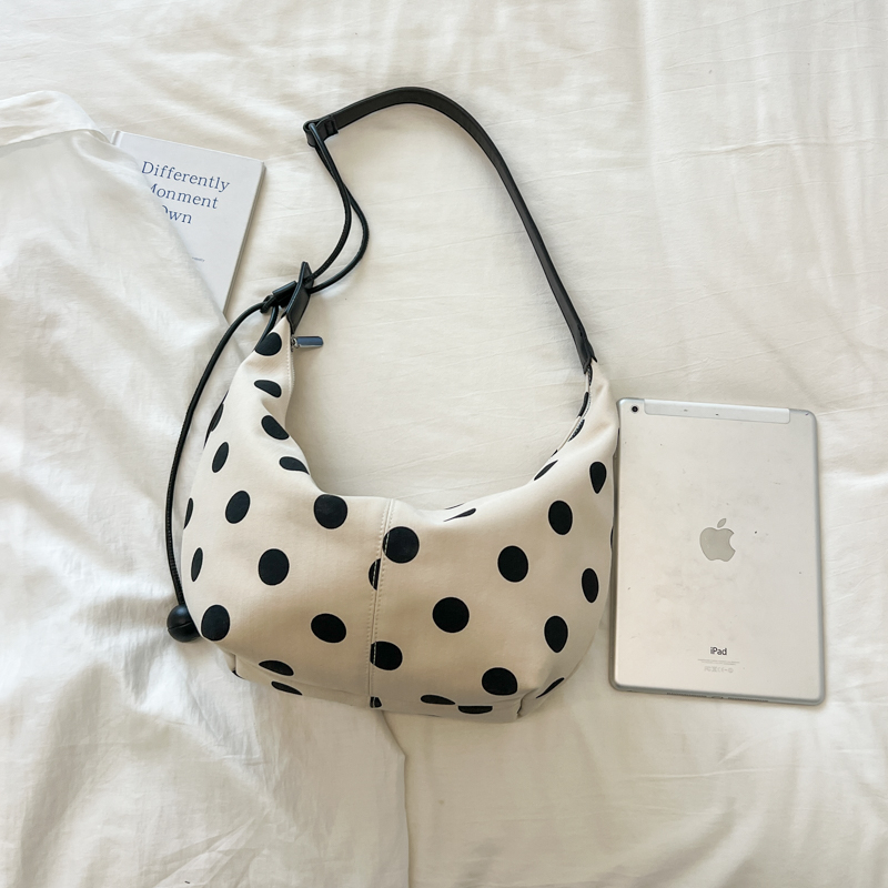 Women Polka Dot Canvas Hobo Un - Crossbody Bag Women ulasan dan harga