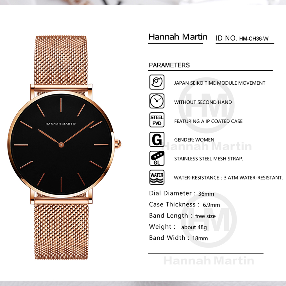 Hannah Martin Top Brand Luxury - Women'S Fashion Digital Watch ulasan dan harga
