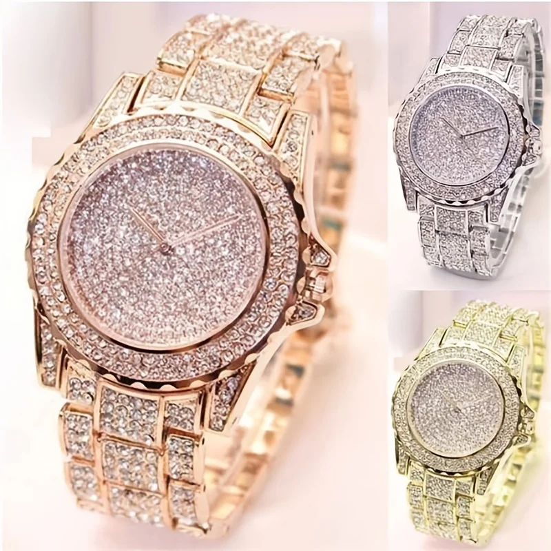 Fashion Crystal Full Steel Wom - Women'S Fashion Digital Watch ulasan dan harga