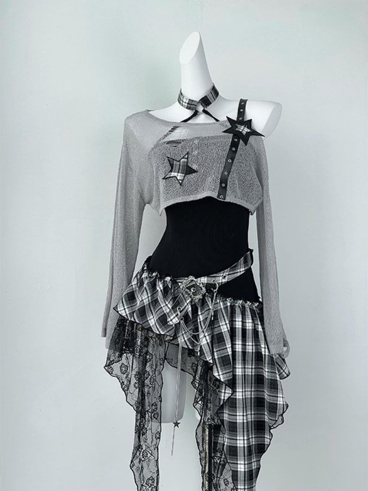 2000s Y2K Spicy Girl Design Ir - Ruched Dress Mini ulasan dan harga