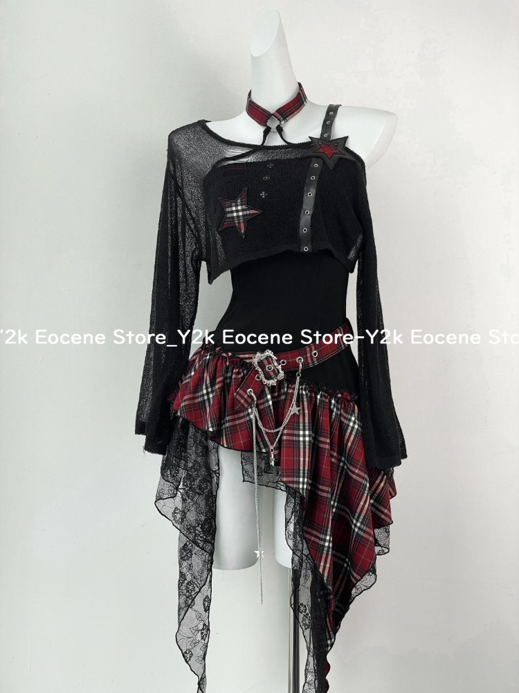 2000s Y2K Spicy Girl Design Ir - Ruched Dress Mini ulasan dan harga