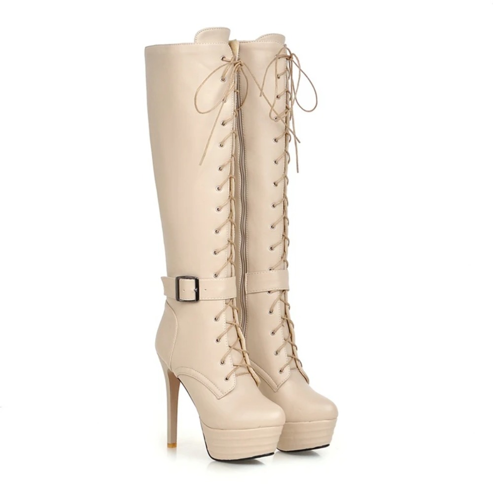 Knee High Boots Womens Botas M - Women'S Fashion Riding Boots ulasan dan harga