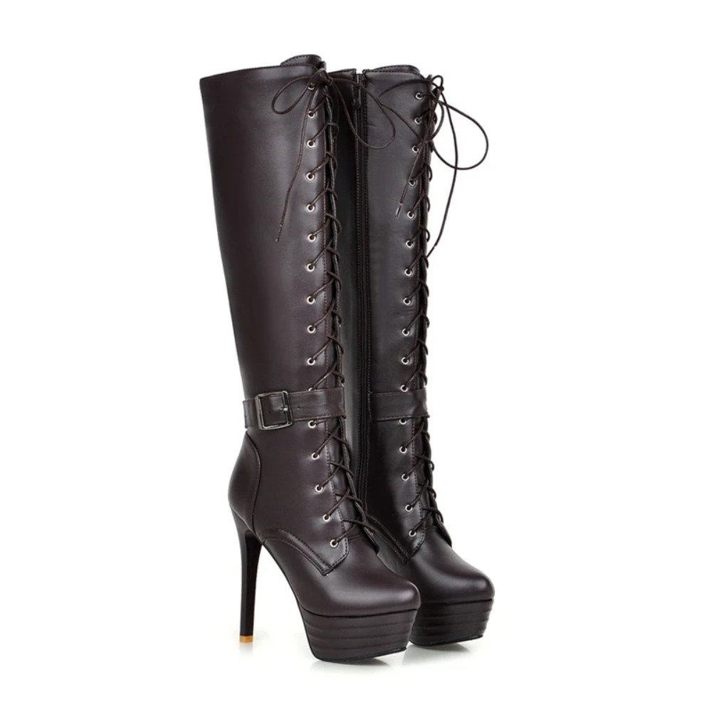 Knee High Boots Womens Botas M - Women'S Fashion Riding Boots ulasan dan harga