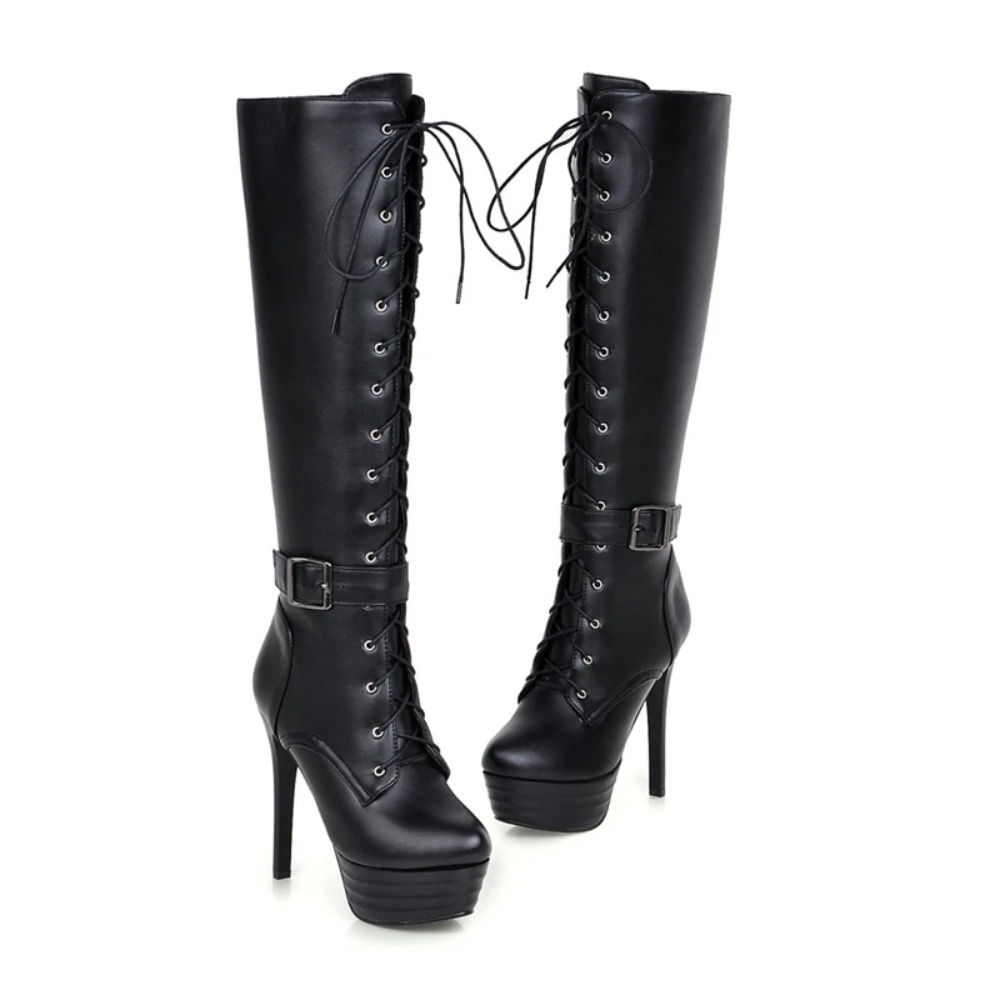 Knee High Boots Womens Botas M - Women'S Fashion Riding Boots ulasan dan harga